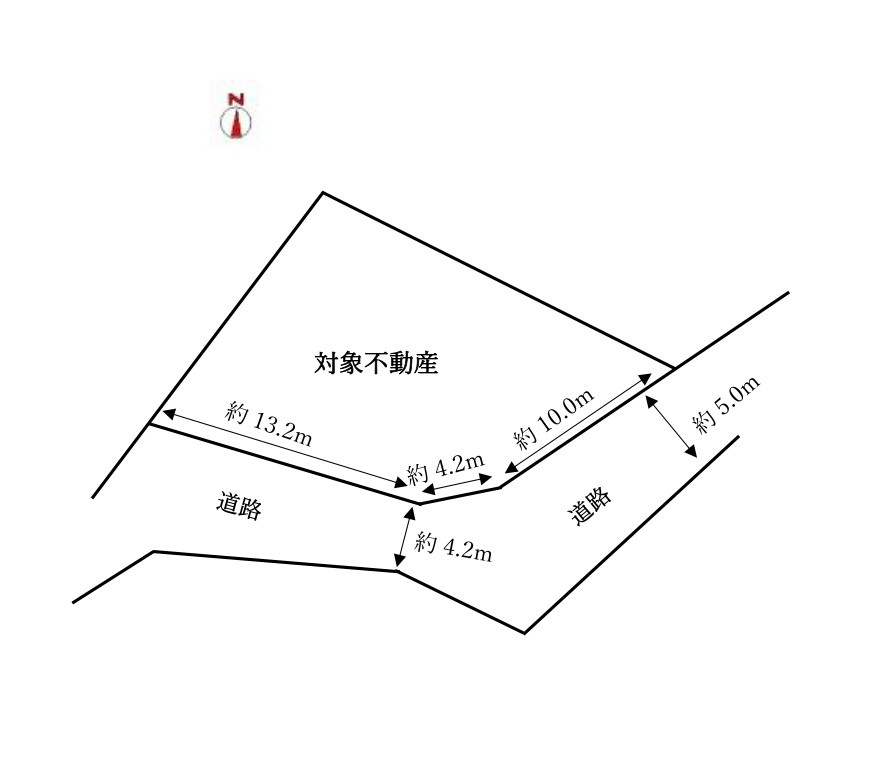 国分寺町柏原　土地の区画図