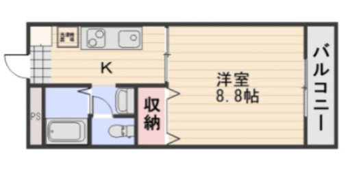 ディアスＵⅢの間取り
