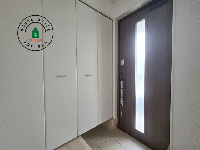 福岡市早良区野芥1丁目第23-2棟（1号棟）の防犯設備|二重ロックでしっかり防犯対策ができます。