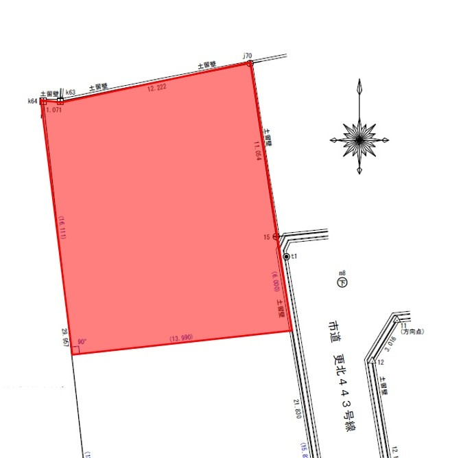 丹波島1丁目　土地の区画図|04/18 09:14