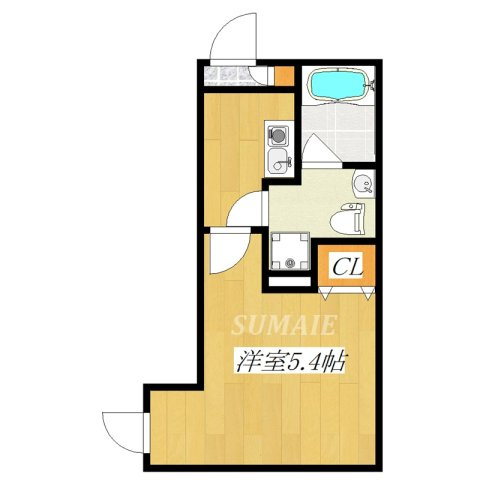 フラシア北赤羽の間取り|１Kです☆