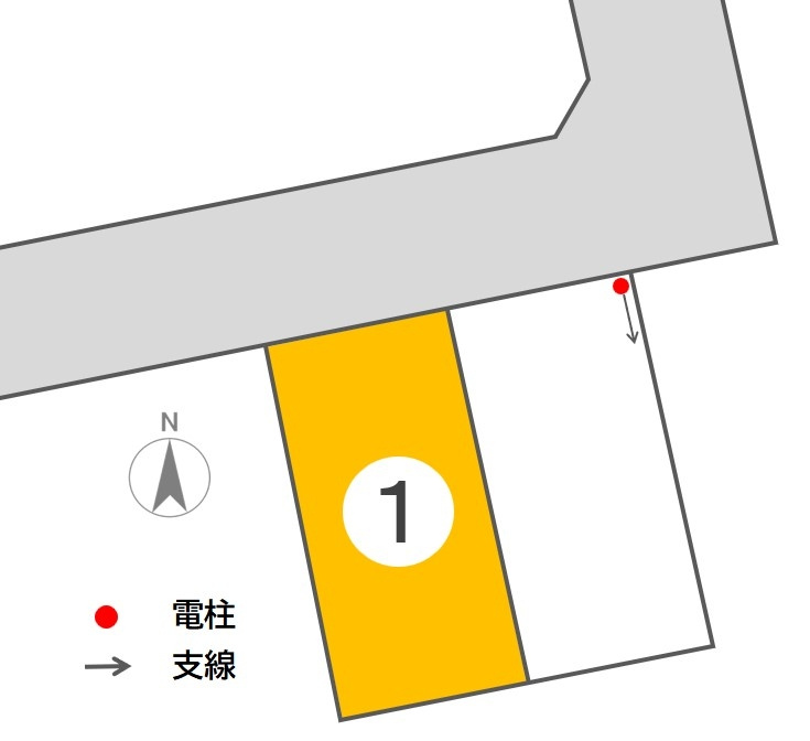 東邦ピュアコート柳原Ⅱ　1号地の区画図|03/31 10:34