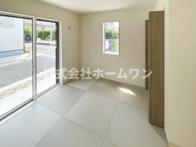 羽村市羽中２丁目の新築一戸建の和室|和室があると落ち着いた雰囲気になりますね