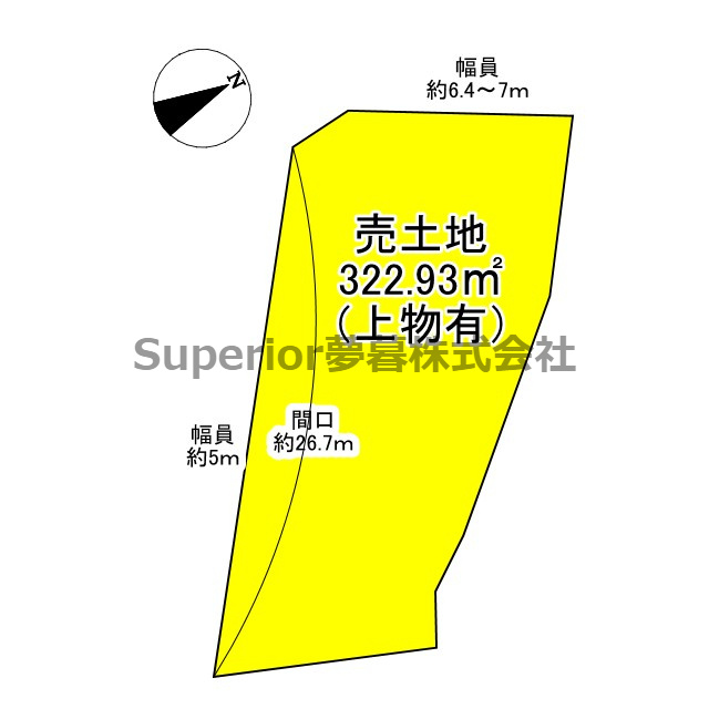 【売土地】大津市朝日が丘2丁目の土地図