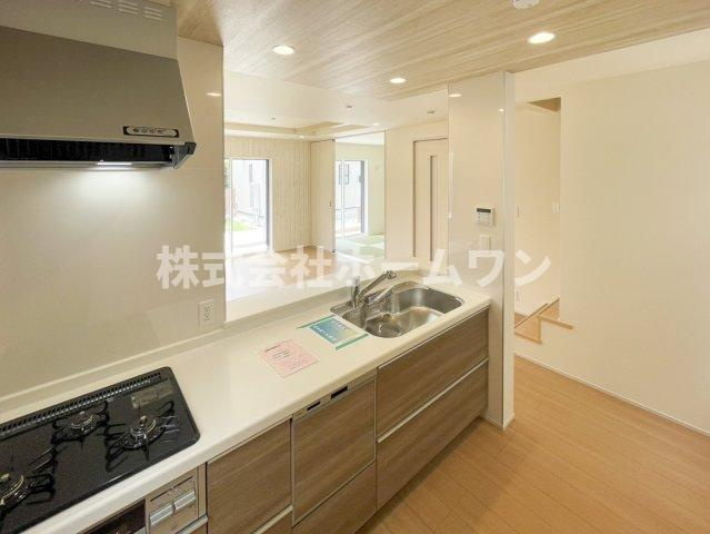 羽村市羽中２丁目の新築一戸建のキッチン|きれいなキッチンです