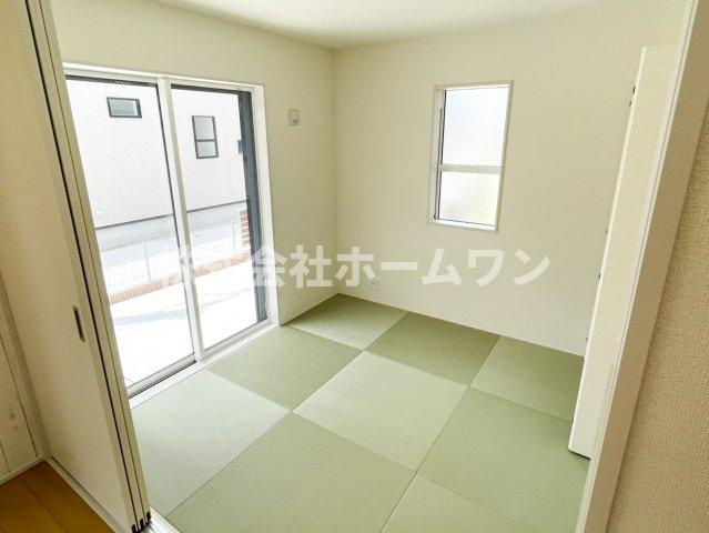 羽村市羽中２丁目の新築一戸建の和室|和室、ちょっとしたくつろぎスペースにいかがでしょうか