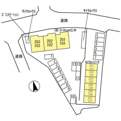 【区画図】 | ロイヤルハイツ辻井
