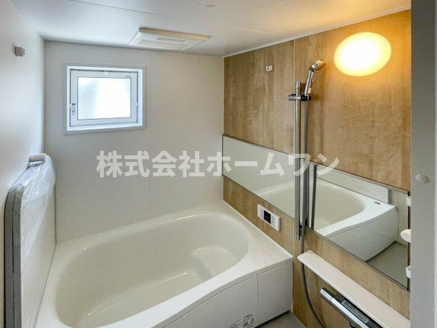 羽村市羽中２丁目の新築一戸建の浴室|ゆったり過ごせるお風呂です