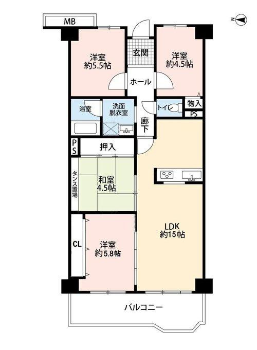 アピア1・シティライフ逆瀬川1の間取り|間取図