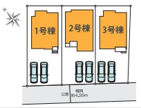北本市中丸　12期　新築一戸建て　グレース　01の区画図|1号棟