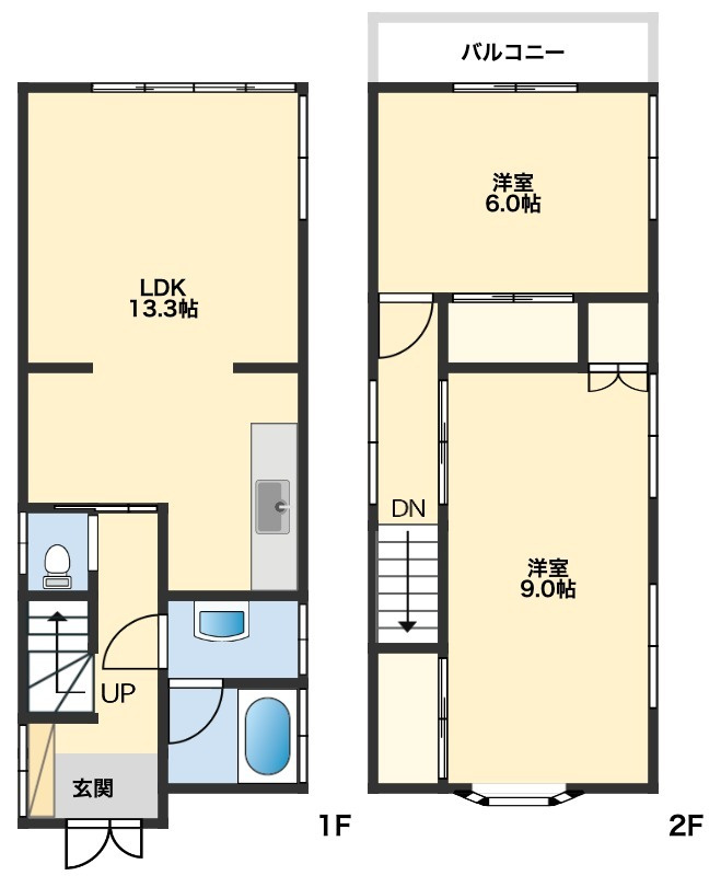 埼玉県所沢市林３丁目 中古戸建の間取り