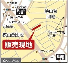 狭山市狭山台2丁目狭山台団地の地図