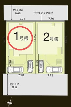 【区画図】 | リナージュ神戸市灘区高尾通１丁目２４－１期 | 区画図
