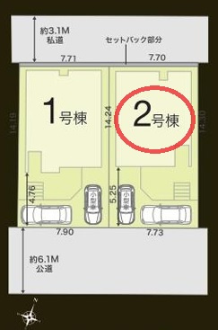 【区画図】 | リナージュ神戸市灘区高尾通１丁目２４－１期 | 区画図