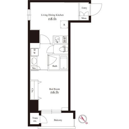 オリーブマンション荒川の間取り