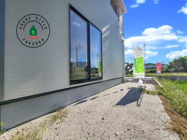 糟屋郡宇美町宇美東1丁目第2-5棟（1号棟）の庭|お庭で自由な時間を過ごせます。