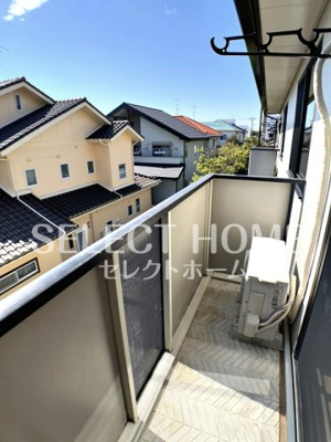 【バルコニー】 | セジュール若松Ⅱ | 落ち着いた時間を過ごせるバルコニーです