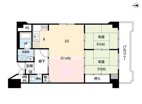 ネオハイツ新大阪の間取り|間取図