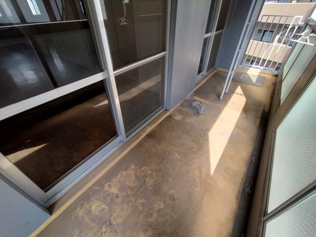 神戸市兵庫区浜崎通の賃貸マンションのバルコニー