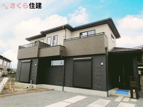 矢板市木幡　1号棟の外観|カメラ付きインターホン・シャッター付きで防犯も◎