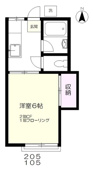 約２０．２８㎡の１Ｋ