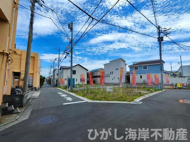 平塚市平塚3丁目　売地　全15区画の前面道路含む現地写真|現地写真 