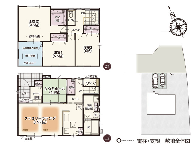 【間取り】 | 加須市下高柳第11期　ワイウッドコート　新築戸建　全12棟　10号棟