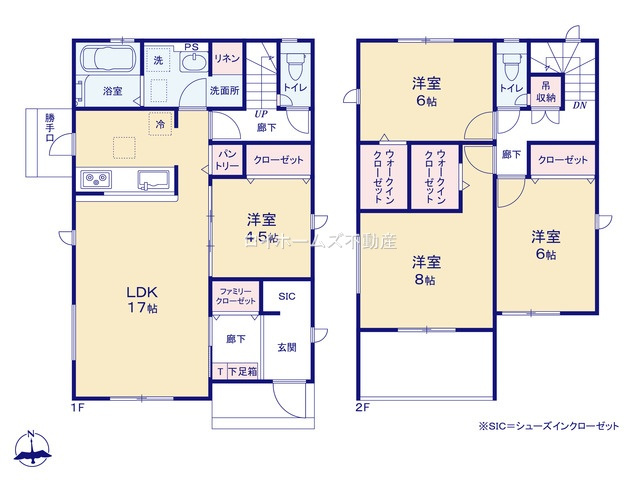 【間取り】 | 岡崎市赤渋町字上郷中48『仲介料無料』新築戸建て | 2号棟