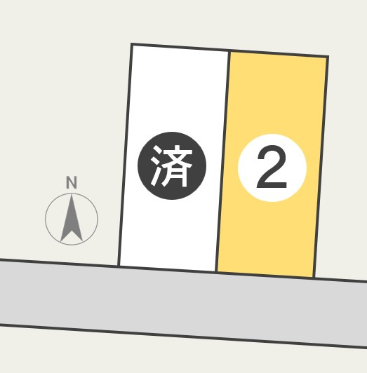 東邦ピュアコート青木島1丁目Ⅲ　2号地の区画図|04/21 11:08