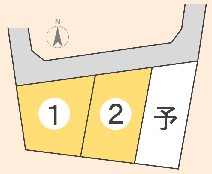 東邦ピュアコート四ツ屋Ⅶ(7)　2号地の土地図