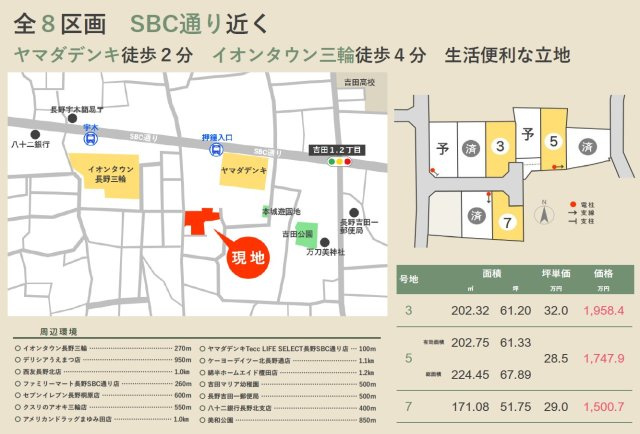 東邦ピュアコート吉田1丁目Ⅱ　3号地の外観