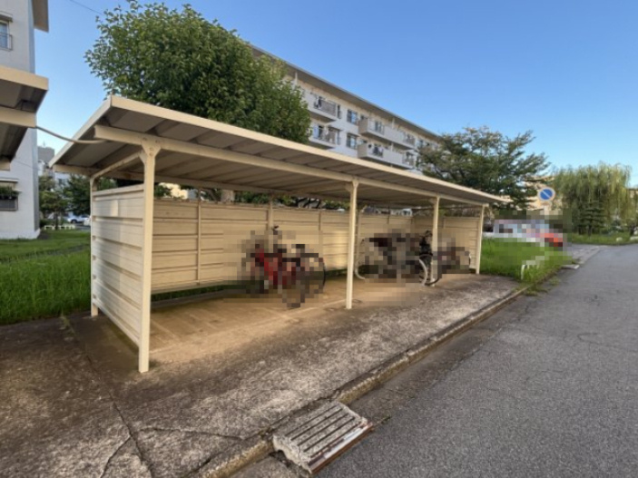 自転車置場です！