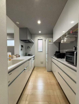 【キッチン】 | 下井草賃貸戸建 | システムキッチン。