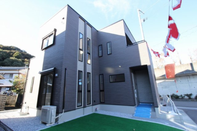 朝倉Ⅱ　新築戸建　2号地　（全3区画）の外観|2号地　建物面積　112.61㎡（約34.06坪）