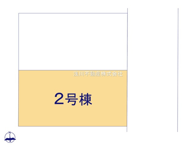 八王子市　子安町　新築一戸建て　１期の区画図|～東5.9ｍ道路に面している整形地～