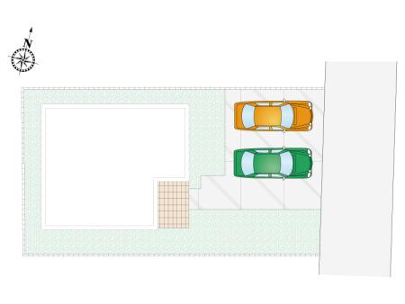 北本市宮内３丁目2区画　1号棟　配置図