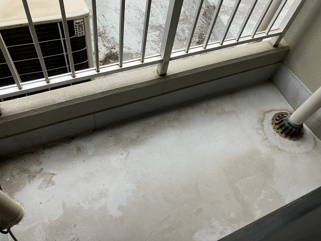 トップヒルズフラットのバルコニー