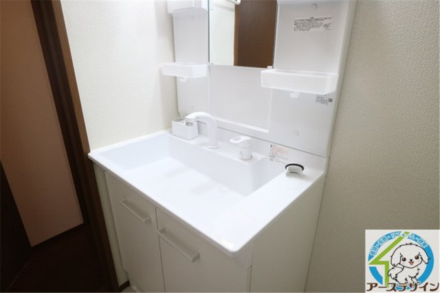 エル ビエントの独立洗面台|パース写真