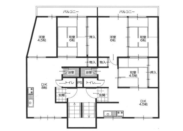 【大阪府】枚方市　1棟売りマンションの間取り