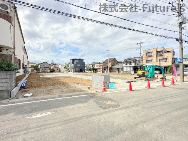 三郷市戸ケ崎5丁目　建築条件無し売地　全10区画　E区画の外観|現地の写真になります。