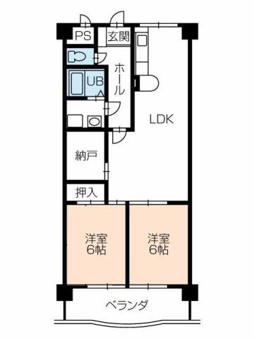 サンテラス福井の間取り|イメージ（同建物内別部屋の写真です）