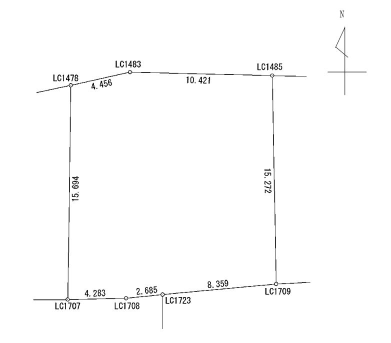 東和田　売土地の区画図|12/23 16:43