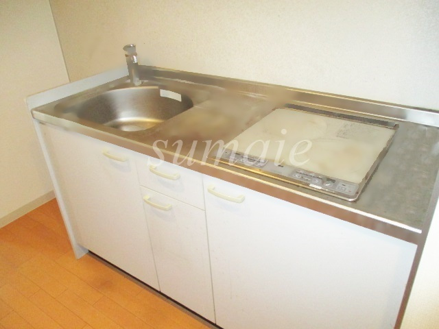 ラージベルティのキッチン|2口IHコンロ完備！