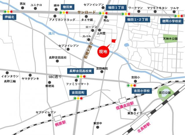 東邦ピュアコート稲田1丁目　5号地の地図