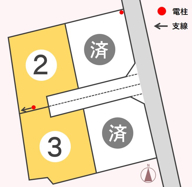 東邦ピュアコート大豆島Ⅲ　3号地の土地図