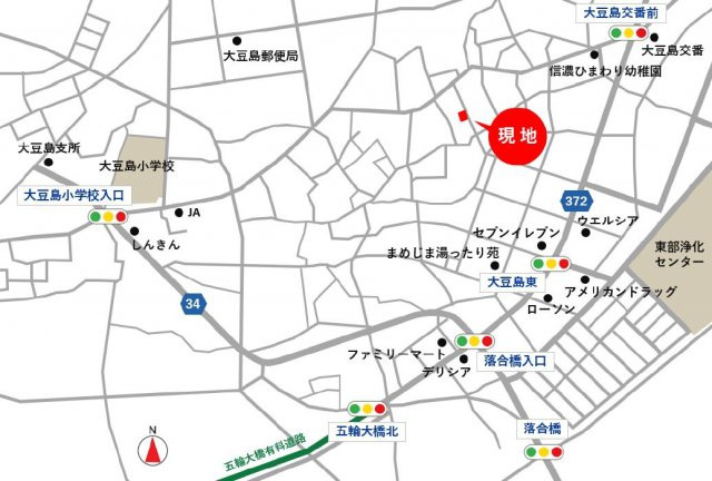 東邦ピュアコート大豆島Ⅲ　3号地の地図