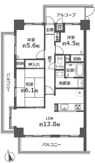 【間取り】 | 日神パレス川口