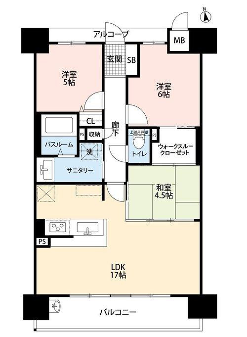 アルファステイツ土佐町の間取り|間取図