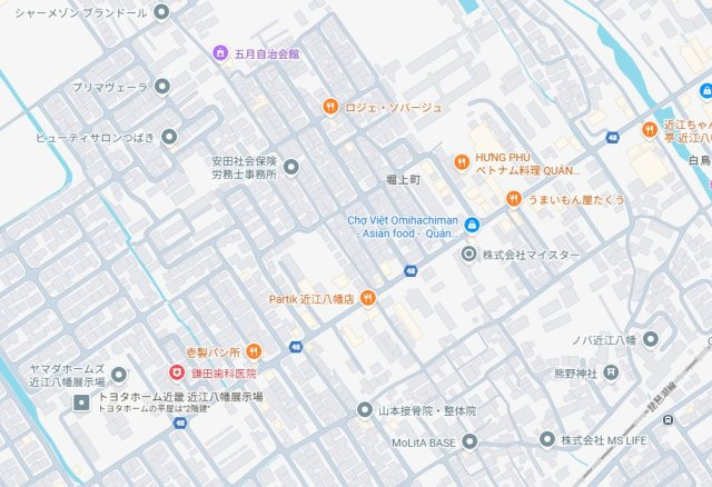 近江八幡市堀上町　第7期　新築一戸建ての地図