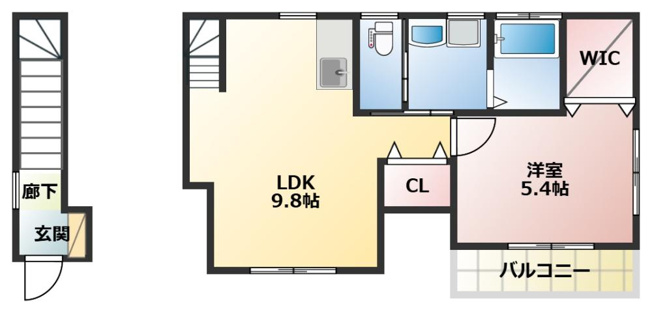 【間取り】 | カーサ国府Ⅱ